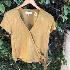 Madewell tie front top